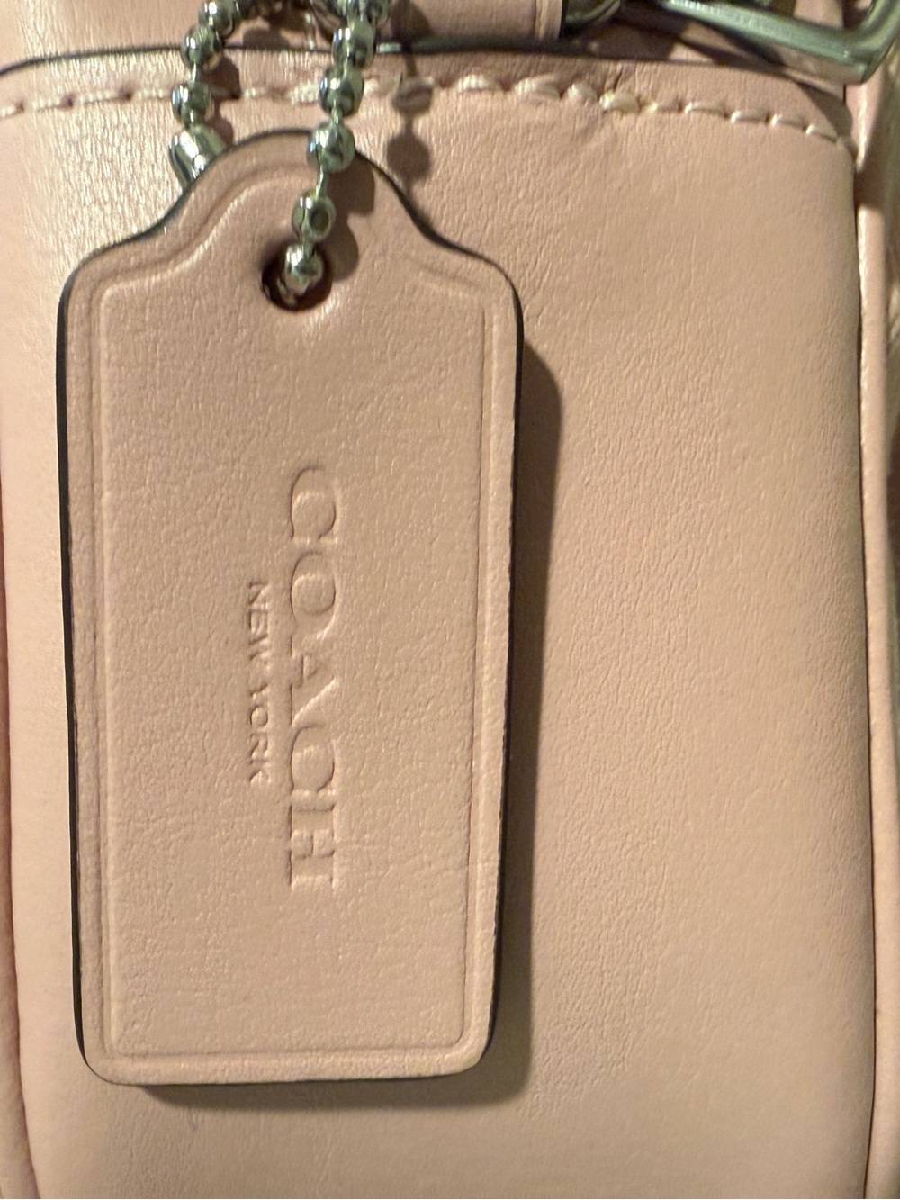 Coach Mini Jamie Camera Bag Pink Quilted Denim Leather - Picture 8 of 12